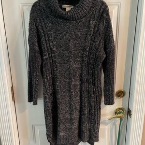 Cotton Emporium Dark Gray Cowl Neck Sweater